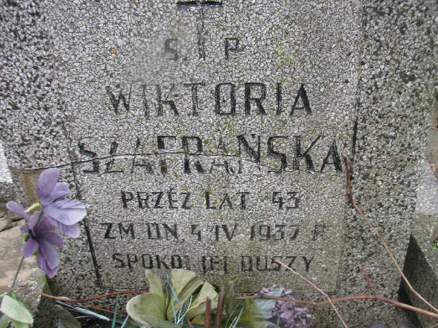 Wiktoria Szafrańska Sosnowiec św. Barbary - Grobonet - Wyszukiwarka osób pochowanych