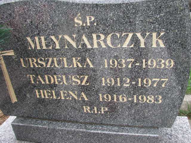 Urszula Młynarczyk 1937 Sosnowiec św. Barbary - Grobonet - Wyszukiwarka osób pochowanych