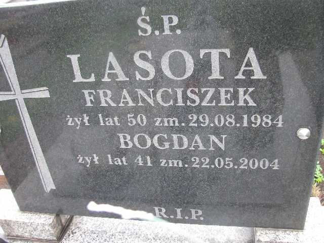 Bogdan Lasota Sosnowiec św. Barbary - Grobonet - Wyszukiwarka osób pochowanych