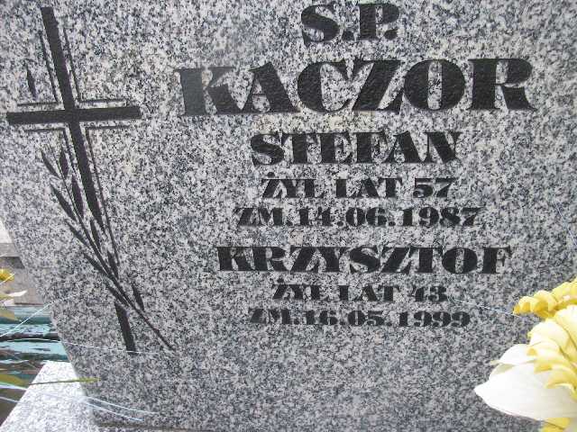 Krzysztof Kaczor Sosnowiec św. Barbary - Grobonet - Wyszukiwarka osób pochowanych