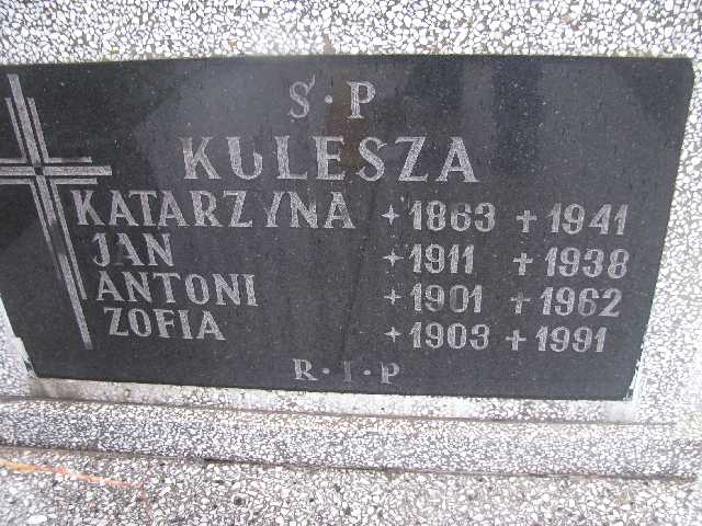 Katarzyna Kulesza Sosnowiec św. Barbary - Grobonet - Wyszukiwarka osób pochowanych