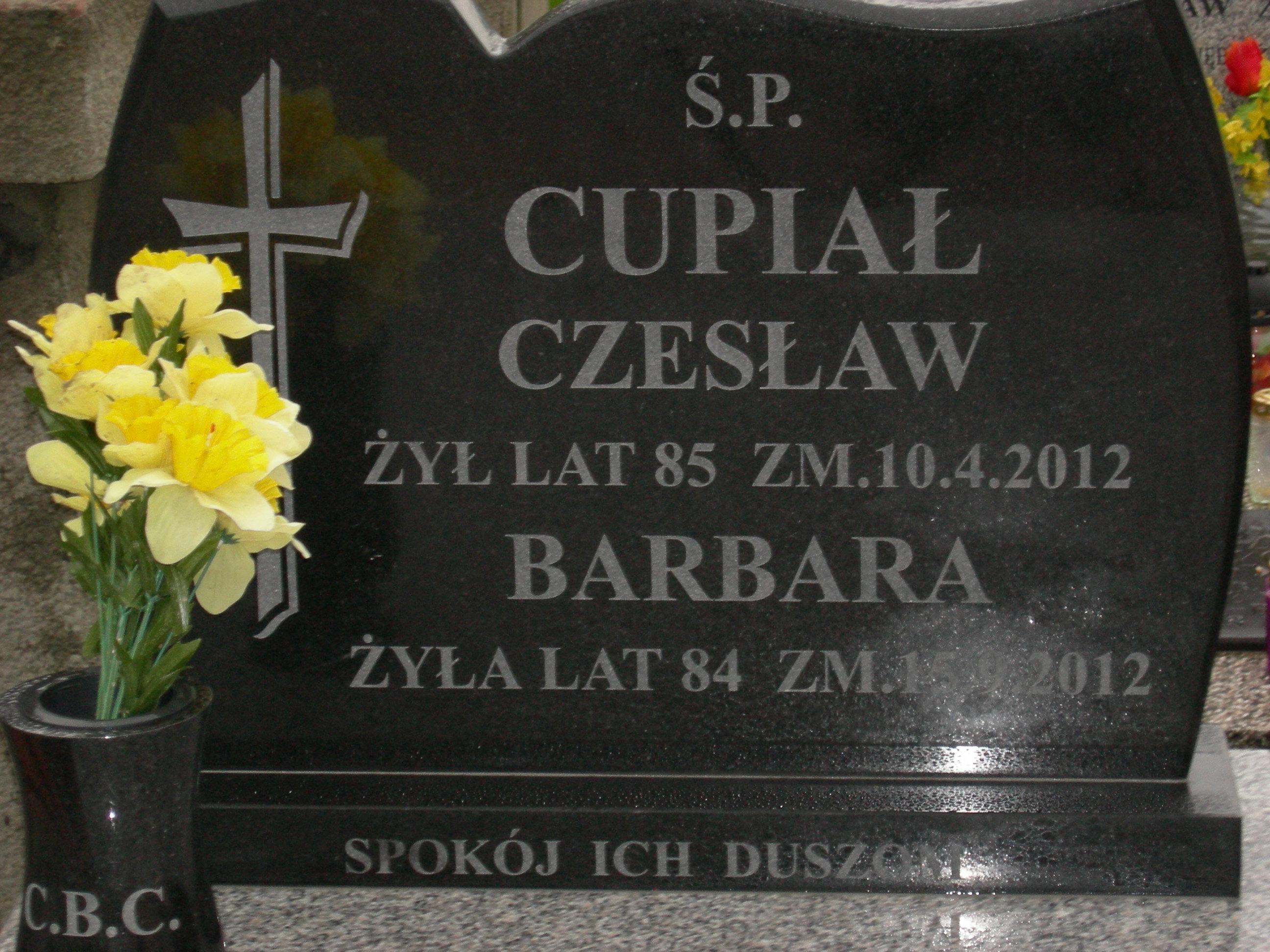 Barbara Cupiał 1928 Sosnowiec św. Barbary - Grobonet - Wyszukiwarka osób pochowanych