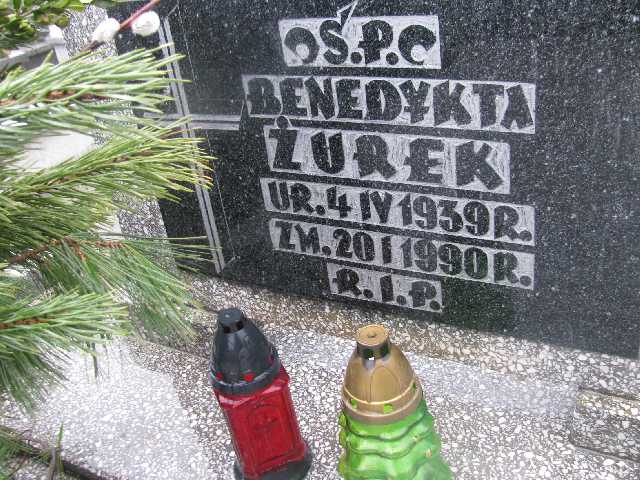 Benedykta Żurek 1939 Sosnowiec św. Barbary - Grobonet - Wyszukiwarka osób pochowanych
