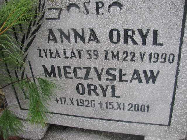 Anna Oryl Sosnowiec św. Barbary - Grobonet - Wyszukiwarka osób pochowanych
