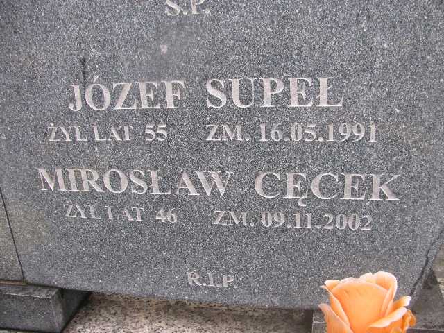 Józef Supeł Sosnowiec św. Barbary - Grobonet - Wyszukiwarka osób pochowanych