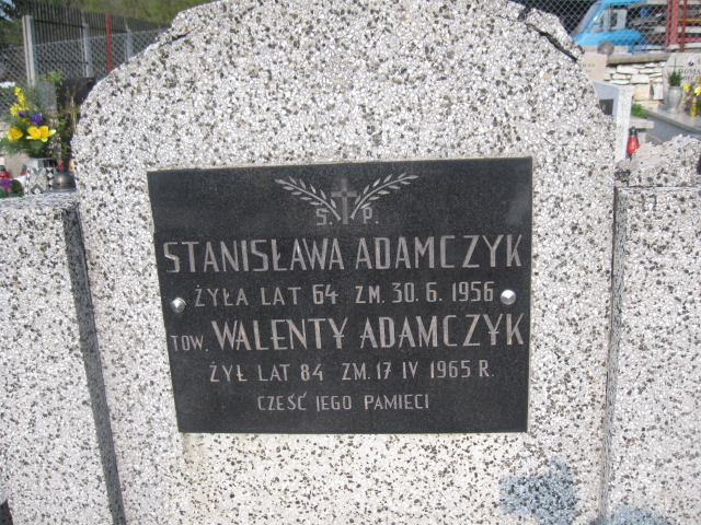 Stanisława Adamczyk Sosnowiec św. Barbary - Grobonet - Wyszukiwarka osób pochowanych
