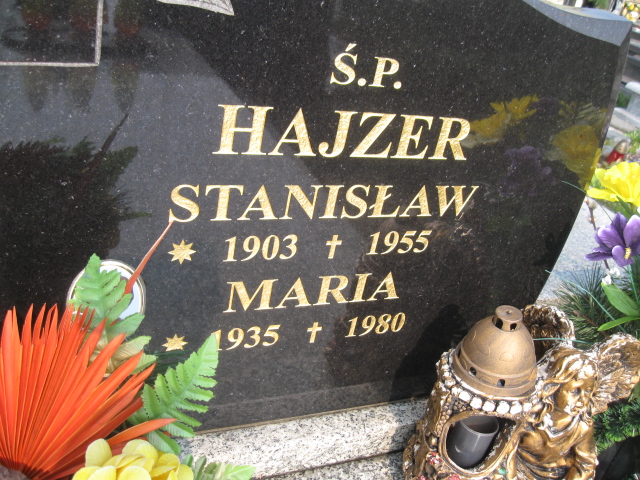 Stanisław Hajzer 1903 Sosnowiec św. Barbary - Grobonet - Wyszukiwarka osób pochowanych