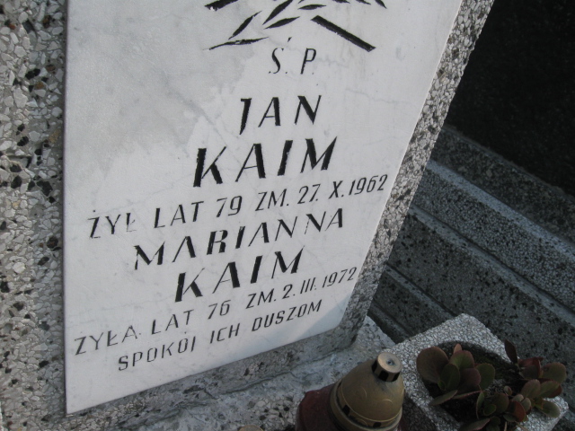 Marianna Kaim Sosnowiec św. Barbary - Grobonet - Wyszukiwarka osób pochowanych