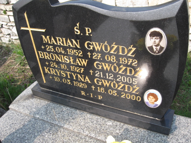 Krystyna Gwóźdź 1929 Sosnowiec św. Barbary - Grobonet - Wyszukiwarka osób pochowanych
