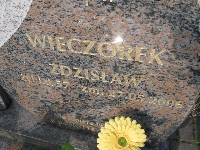 Zdzisław Wieczorek 1949 Sosnowiec św. Barbary - Grobonet - Wyszukiwarka osób pochowanych