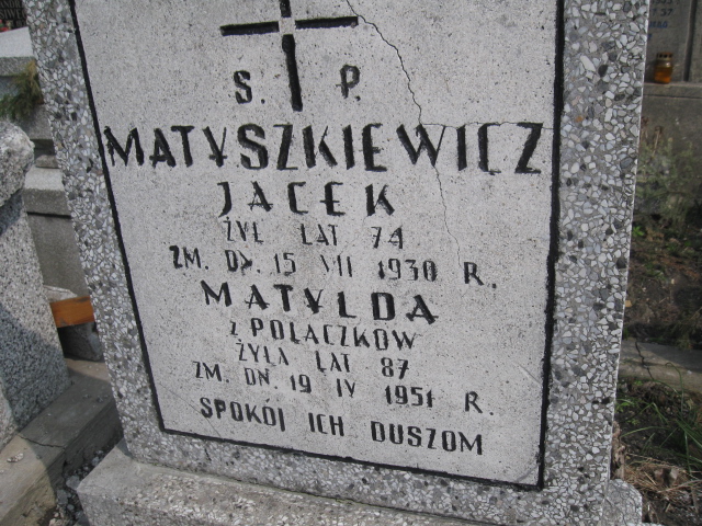 Jacek Matyszkiewicz Sosnowiec św. Barbary - Grobonet - Wyszukiwarka osób pochowanych