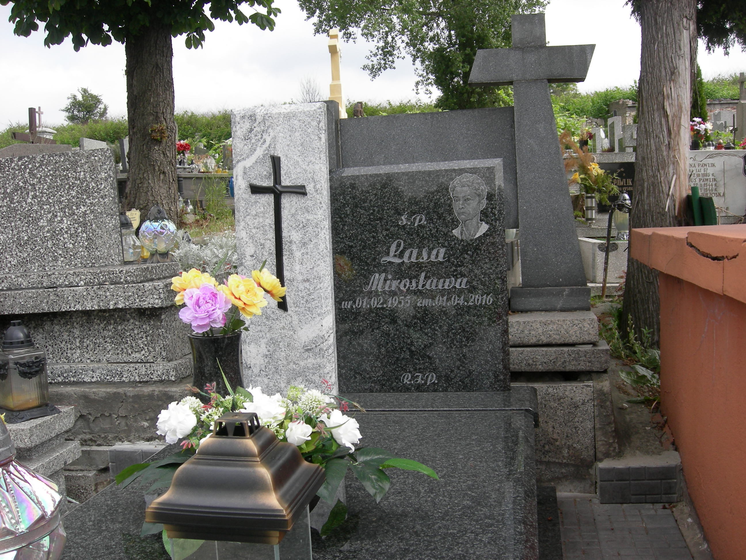 Mirosława Lasa 1955 Sosnowiec św. Barbary - Grobonet - Wyszukiwarka osób pochowanych