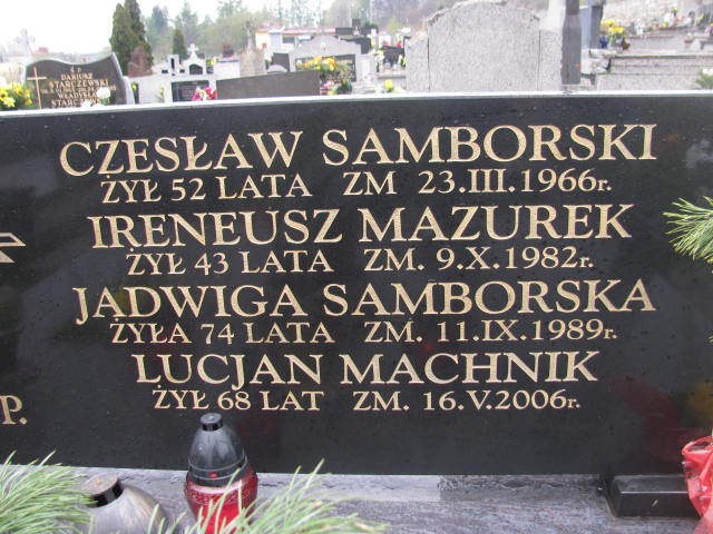 Lucjan Machnik Sosnowiec św. Barbary - Grobonet - Wyszukiwarka osób pochowanych