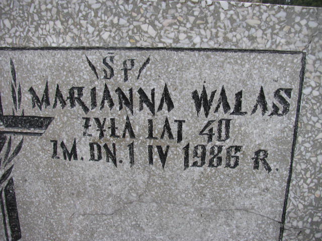 Marianna Walas Sosnowiec św. Barbary - Grobonet - Wyszukiwarka osób pochowanych