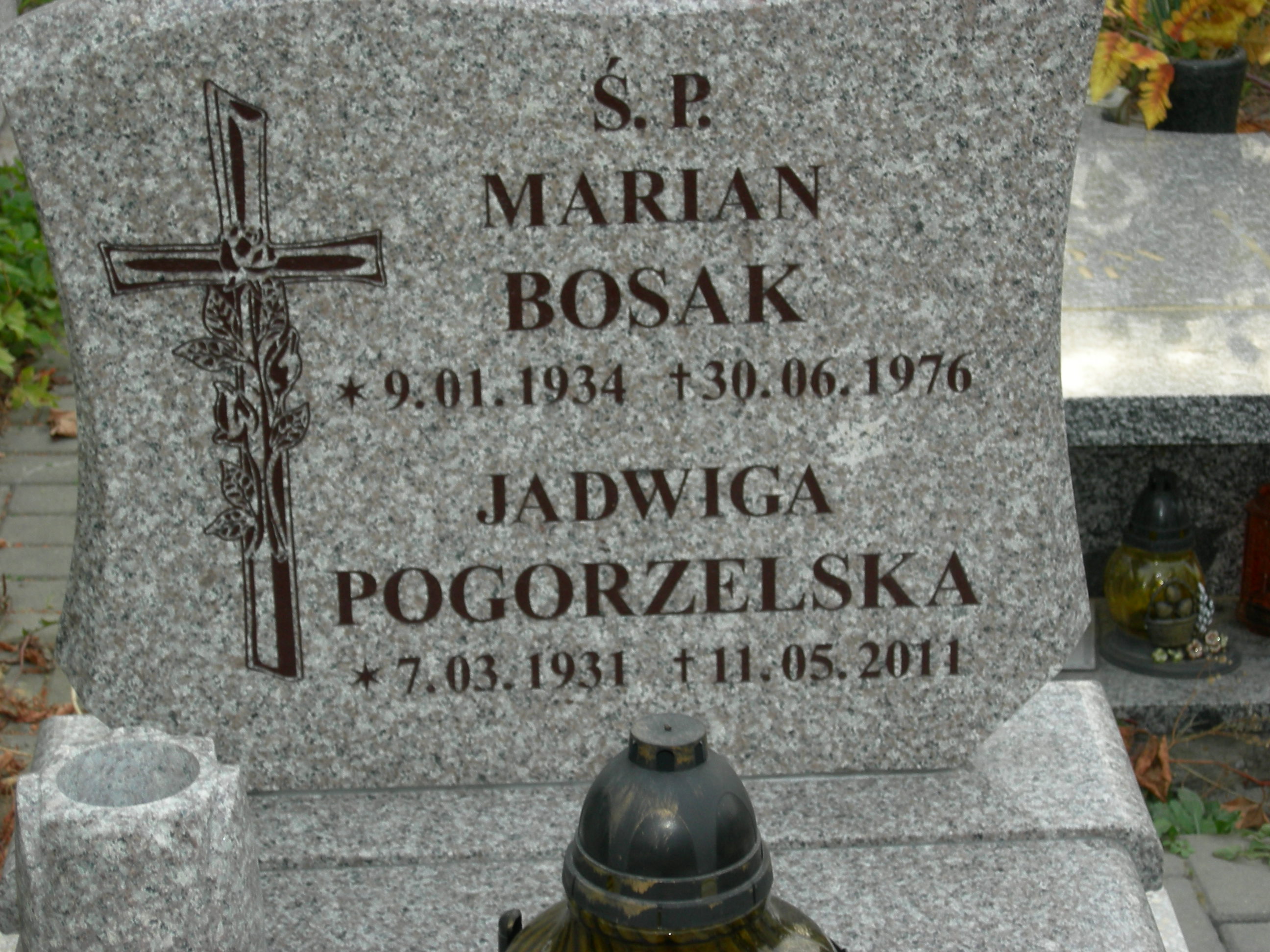 Marian Bosak Sosnowiec św. Barbary - Grobonet - Wyszukiwarka osób pochowanych