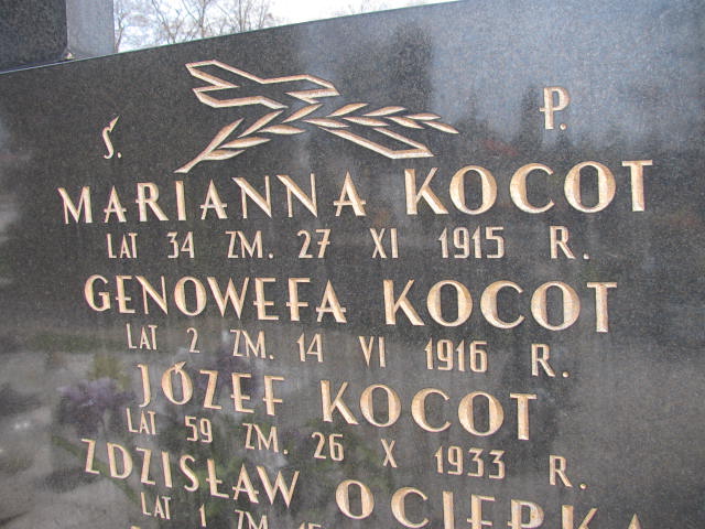 Zdzisław Kocot Sosnowiec św. Barbary - Grobonet - Wyszukiwarka osób pochowanych