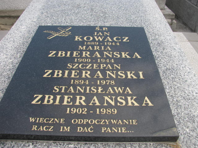 Maria Zbierańska 1900 Sosnowiec św. Barbary - Grobonet - Wyszukiwarka osób pochowanych