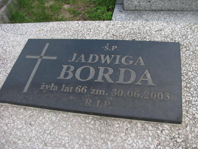 Jadwiga Borda Sosnowiec św. Barbary - Grobonet - Wyszukiwarka osób pochowanych