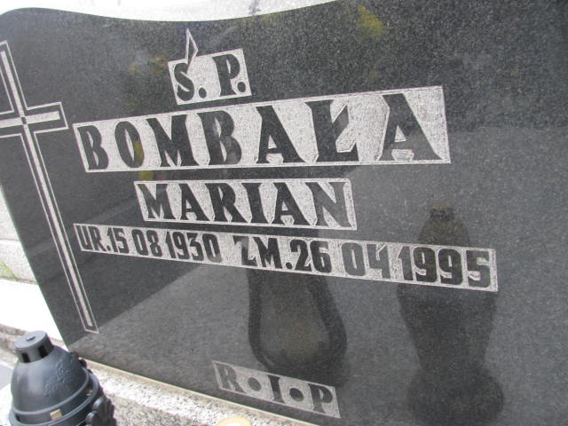 Marian Bombała 1930 Sosnowiec św. Barbary - Grobonet - Wyszukiwarka osób pochowanych
