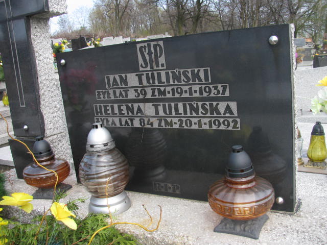 Jan Tuliński Sosnowiec św. Barbary - Grobonet - Wyszukiwarka osób pochowanych