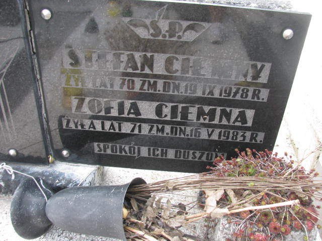Zofia Ciemna Sosnowiec św. Barbary - Grobonet - Wyszukiwarka osób pochowanych