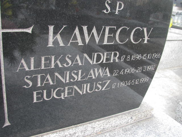 Aleksander Kawecki Sosnowiec św. Barbary - Grobonet - Wyszukiwarka osób pochowanych