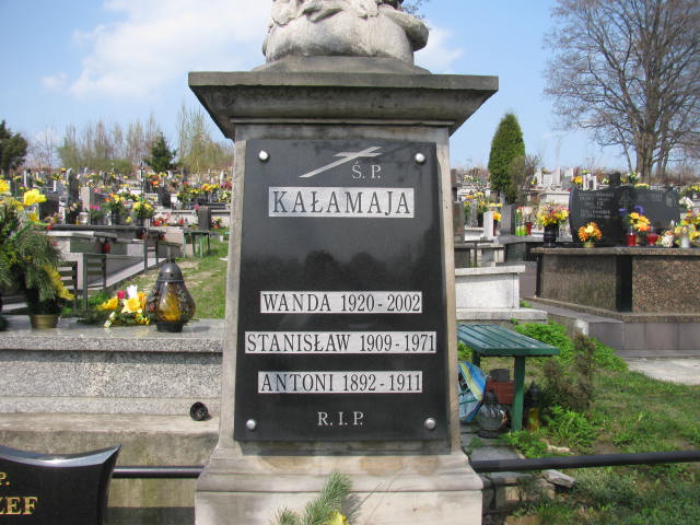 Antoni Kałamaja 1891 Sosnowiec św. Barbary - Grobonet - Wyszukiwarka osób pochowanych