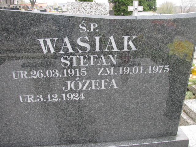 Stefan Wasiak 1915 Sosnowiec św. Barbary - Grobonet - Wyszukiwarka osób pochowanych