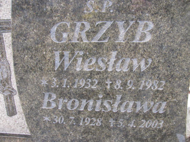 Wiesław Grzyb 1932 Sosnowiec św. Barbary - Grobonet - Wyszukiwarka osób pochowanych