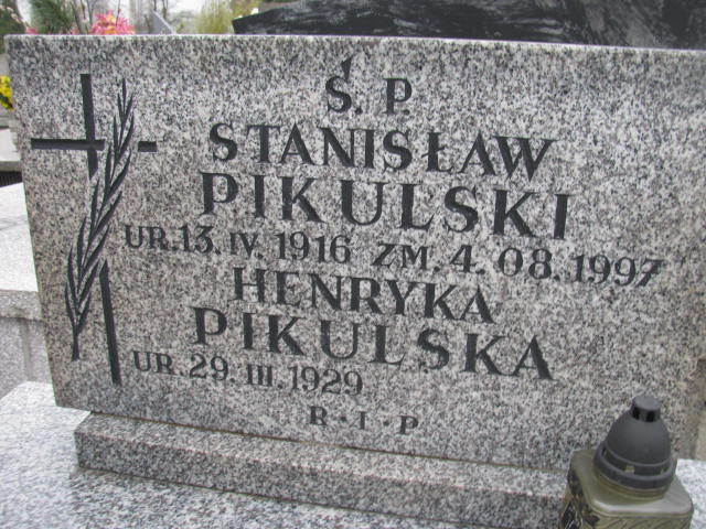 Stanisław Pikulski 1916 Sosnowiec św. Barbary - Grobonet - Wyszukiwarka osób pochowanych