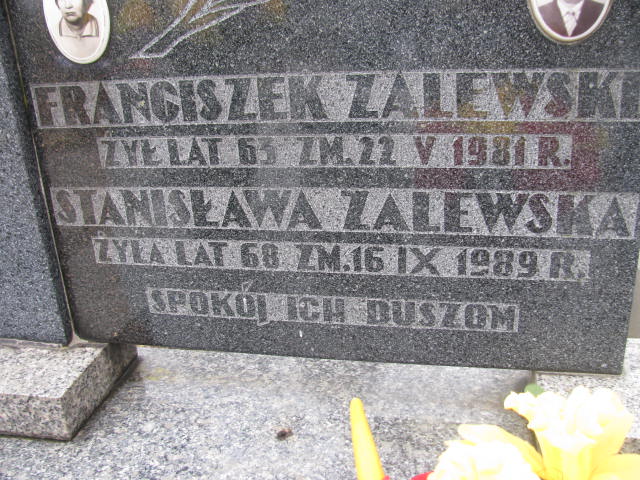 Franciszek Zalewski Sosnowiec św. Barbary - Grobonet - Wyszukiwarka osób pochowanych