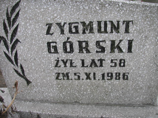 Jerzy Górski 1956 Sosnowiec św. Barbary - Grobonet - Wyszukiwarka osób pochowanych