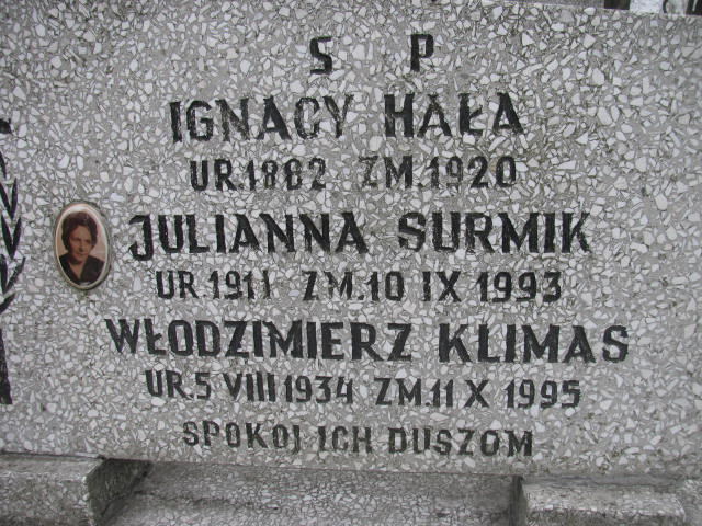 Ignacy Hała 1882 Sosnowiec św. Barbary - Grobonet - Wyszukiwarka osób pochowanych