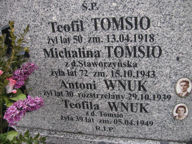 Teofil Tomsio Sosnowiec św. Barbary - Grobonet - Wyszukiwarka osób pochowanych