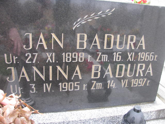 Wojciech Badura 1966 Sosnowiec św. Barbary - Grobonet - Wyszukiwarka osób pochowanych