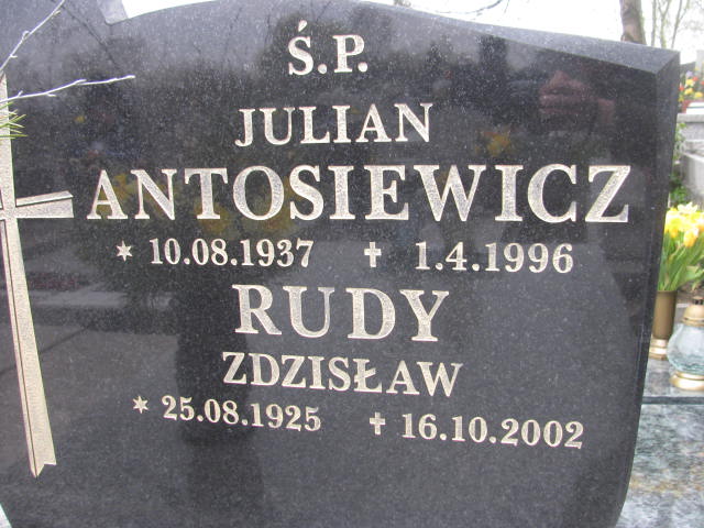 Julian Antosiewicz 1937 Sosnowiec św. Barbary - Grobonet - Wyszukiwarka osób pochowanych