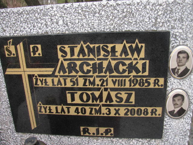 Tomasz Archacki Sosnowiec św. Barbary - Grobonet - Wyszukiwarka osób pochowanych