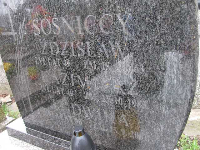 Kazimierz Sośnicki Sosnowiec św. Barbary - Grobonet - Wyszukiwarka osób pochowanych