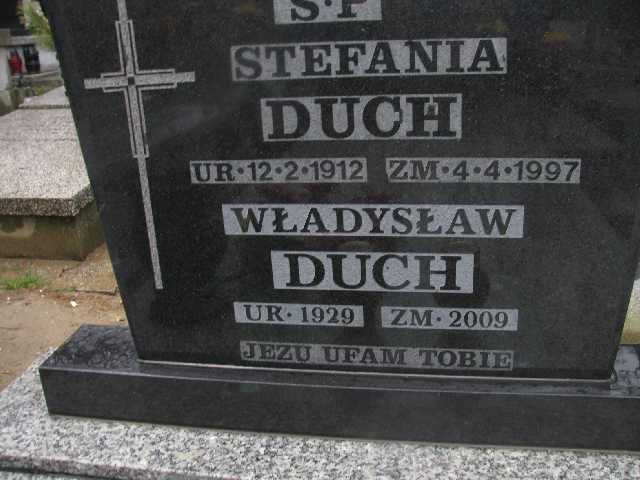 Stefania Duch 1912 Sosnowiec św. Barbary - Grobonet - Wyszukiwarka osób pochowanych