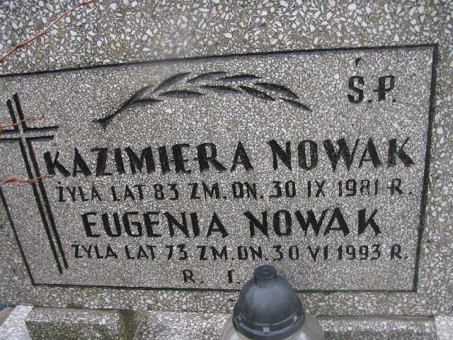 Eugenia Nowak Sosnowiec św. Barbary - Grobonet - Wyszukiwarka osób pochowanych