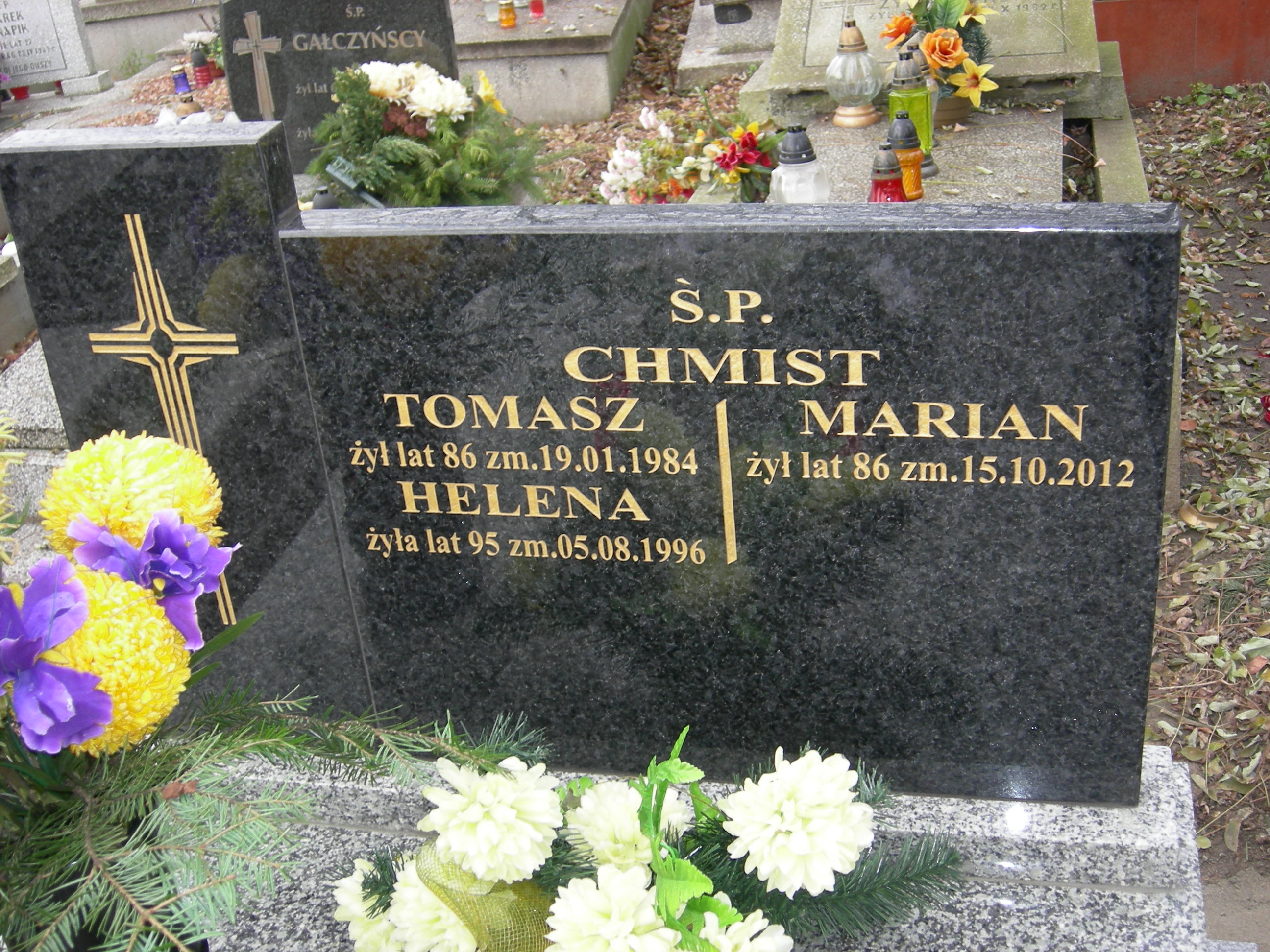 Tomasz Chmist Sosnowiec św. Barbary - Grobonet - Wyszukiwarka osób pochowanych