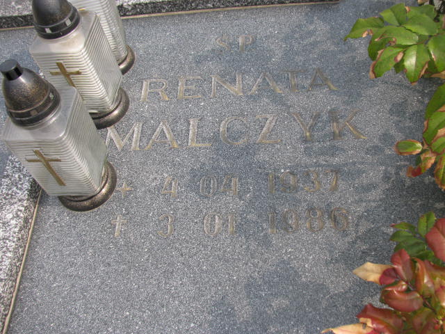 Renata Malczyk 1937 Sosnowiec św. Barbary - Grobonet - Wyszukiwarka osób pochowanych