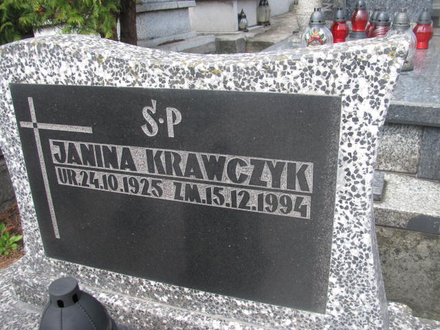 Janina Krawczyk 1925 Sosnowiec św. Barbary - Grobonet - Wyszukiwarka osób pochowanych