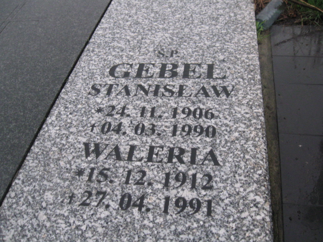 Waleria Gebel 1912 Sosnowiec św. Barbary - Grobonet - Wyszukiwarka osób pochowanych