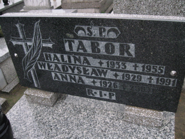 Halina Tabor 1933 Sosnowiec św. Barbary - Grobonet - Wyszukiwarka osób pochowanych