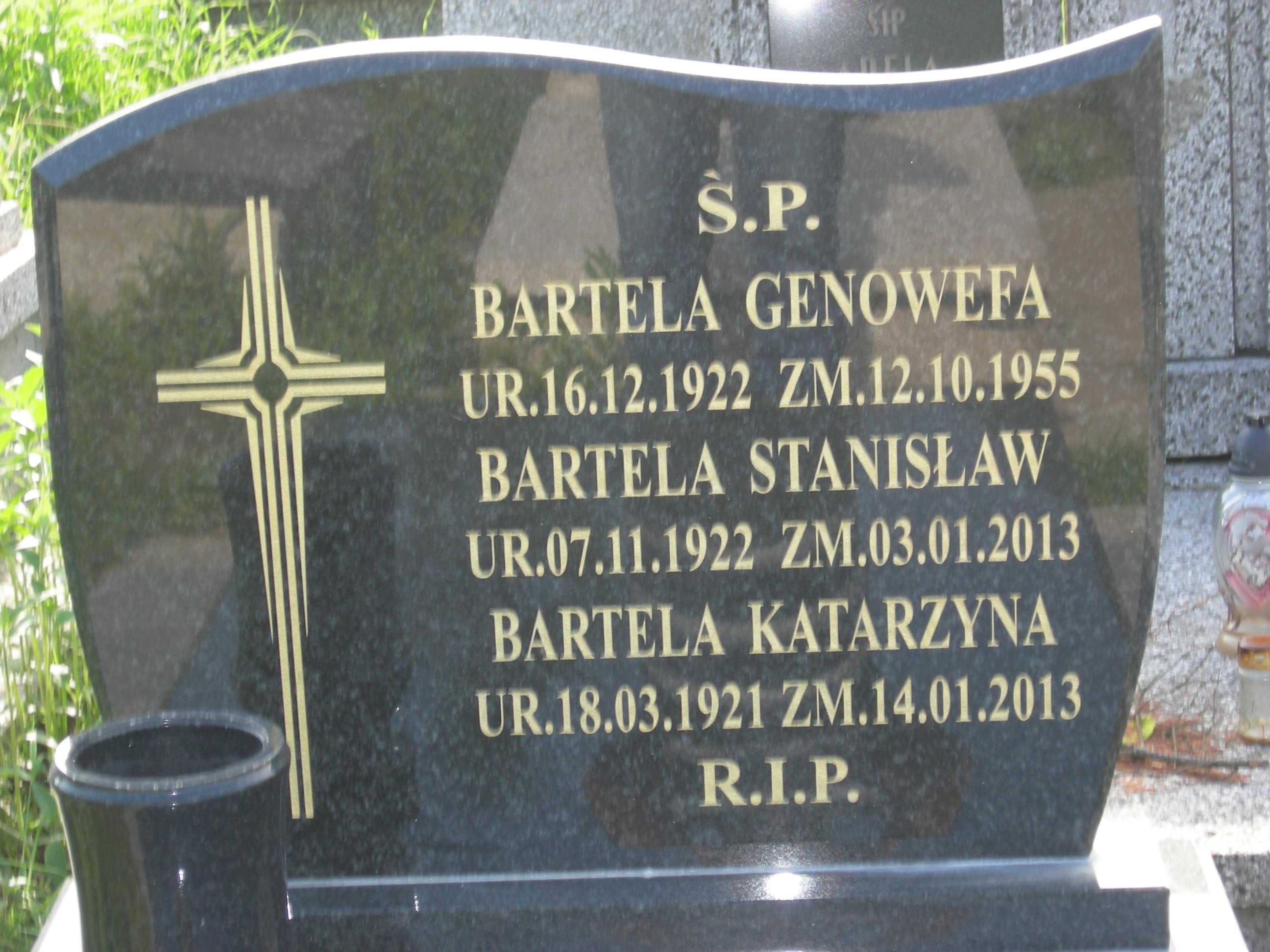 Genowefa Bartela 1922 Sosnowiec św. Barbary - Grobonet - Wyszukiwarka osób pochowanych