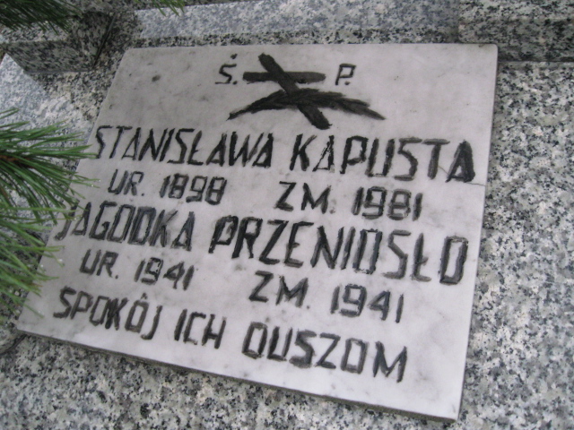 Jagoda Przeniosło 1941 Sosnowiec św. Barbary - Grobonet - Wyszukiwarka osób pochowanych