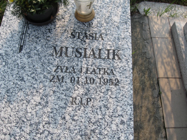 Stanisława Musialik Sosnowiec św. Barbary - Grobonet - Wyszukiwarka osób pochowanych