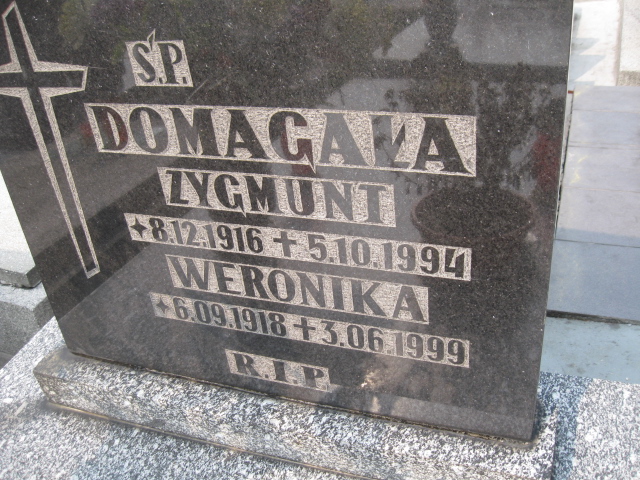 Weronika Domagała 1918 Sosnowiec św. Barbary - Grobonet - Wyszukiwarka osób pochowanych