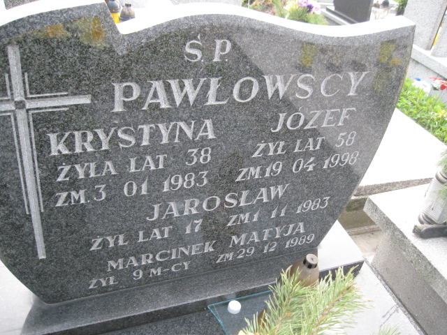 Dariusz Matyja 1965 Sosnowiec św. Barbary - Grobonet - Wyszukiwarka osób pochowanych